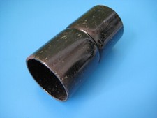 4x Rohrmuffe Steckmuffe Stahl Panzerrohr PG29 - Innen 37mm schwarz lackiert