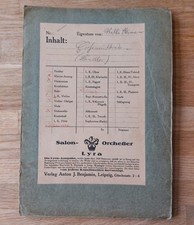 Salonorchester, 7 Notenblätter, Gustav Langer: Großmütterchen, Ländler, um 1900