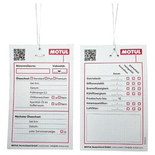 Motul Oil Change Label