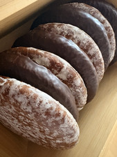 1 kg Nürnberger Oblatenlebkuchen Elisenlebkuchen Schokolade/Zuckerglasur