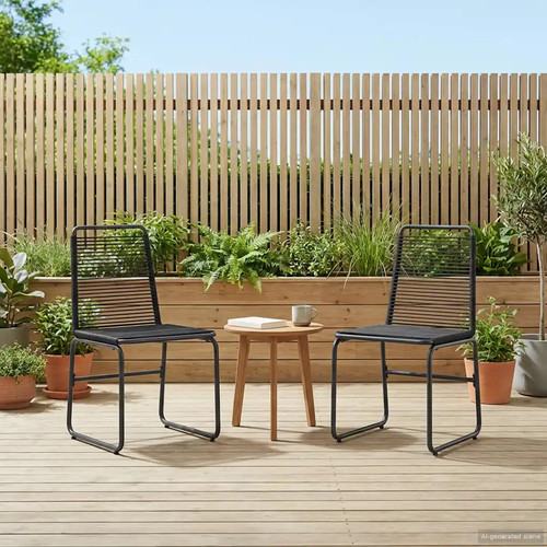 Gartenstuhl stück schwarz - gartenstuhl,