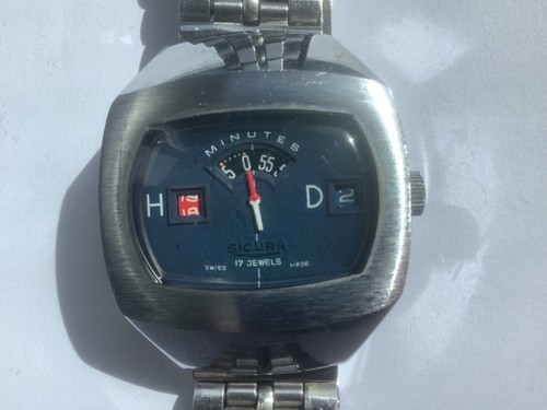 Sicura scheibenuhr jump hour - scheibenuhr,