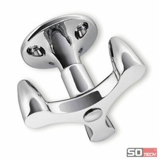 Drehhaken fach chrom - 3-fach,
