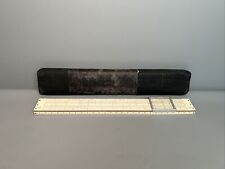 Faber Castell | Rechenschieber 375 System Rietz | mit Etui | Vintage Holz #G3