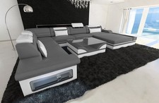 Ledersofa couch wohnlandschaft - ledersofa,
