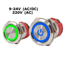 22mm 18A Druckschalter Tastend