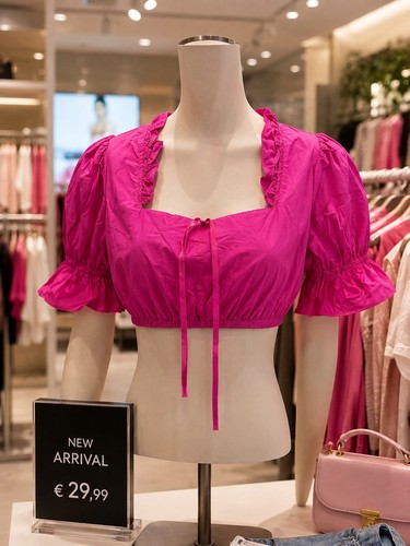 Dirndl bluse neu fuchsia pink - neu, fuchsia/pink