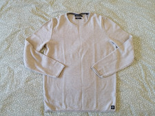 Marc O'Polo Herren Pullover, Gr. L, Grau, Gestreift, Baumwolle, Yak