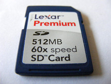 512MB Secure Digital Card 60x