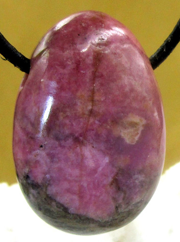 Rhodonit trommelstein - rhodonit,