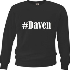 Sweatshirt Sweater #Daven für Damen Herren und Kinder versch. Farben