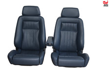 2 Recaro ergomed Leder Mercedes R107 W124 Sitze Sportsitze Armlehne neu bezogen