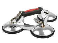 Saugheber Saugnapf Gummisauger Dreifach Alu 190kg Vakuumsauger Glasheber Heber