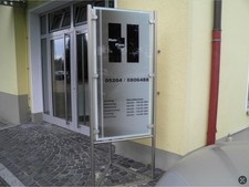Praxisschild  Werbetafel
