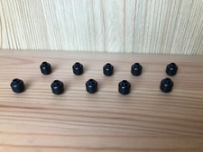 Lego 10x Minifigure Head Plain Kopf Figur Blocked Open Stud 3626b schwarz black