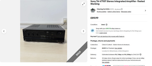 Sony v715t stereo - sony,