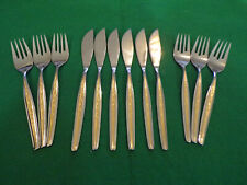WMF Modell Palma / Capri Gold Cromargan Fischbesteck 6 Personen 12 Teile TOP