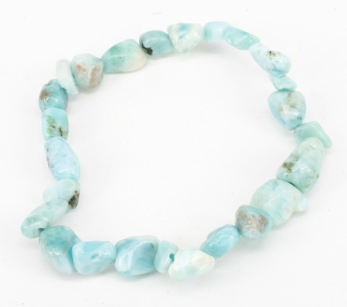 Larimar blau nuggetarmband - blau,