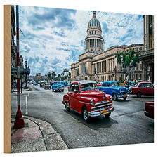 Holzschild 30x20cm Oldtimer in