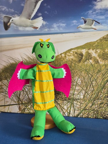 Handpuppe drache von sycomore - handpuppe,