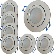 7x LED Bad Einbaustrahler