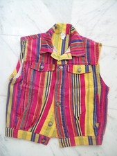 Jeans-Weste gestreift  128 /