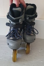 Inliner Skater mit Tasche, Grau, Gr.44