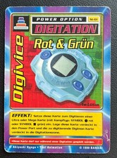 Digivice Rot Grün 1st Edition Digimon Sammelkarte Bandai 1999 DE St-61 Bespielt