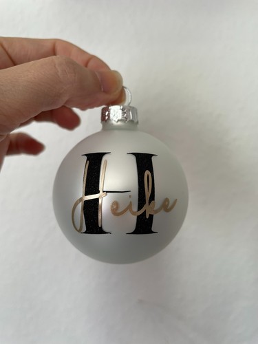 Weihnachtskugel mit wunschname - weihnachtskugel,