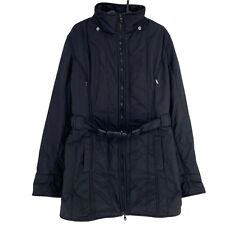 RefrigiWear Schwarzer Gepolsterter Parka Jacke Mantel Größe M