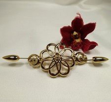 Edle Pierre Lang Anhänger mit Stein Tuchnadel Hutnadel  Reversnadel  / ev675(74)