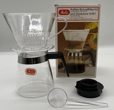 Melitta Vintage 70er Kaffeeschnellfilter 1x2 Mit Glaskanne 0 35l In Ovp Rarität