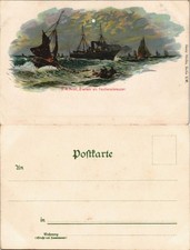 S.M. Aviso, Zieten als Fischereikreuzer. Schiffe/Schifffahrt - Dampfer 1908
