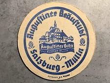 Bierdeckel Coaster Beermat Augustiner Bräustübl Salzburg Mülln #1005#