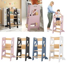 Lernturm Höhenverstellbar Lernplattform Lernstuhl Kinderstuhl Hochstuhl 4 Farbe