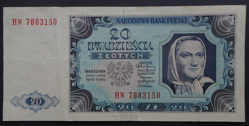 Polen zloty 1948 gebrauchte - zloty, 1948,gebrauchte