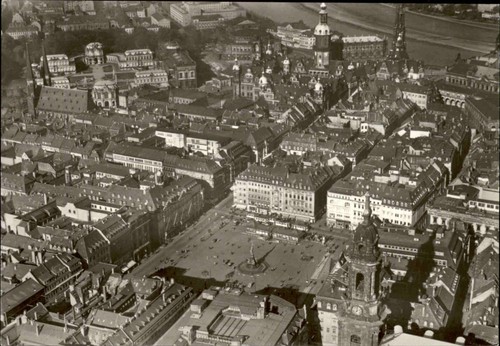 Dresden luftaufnahme - dresden,