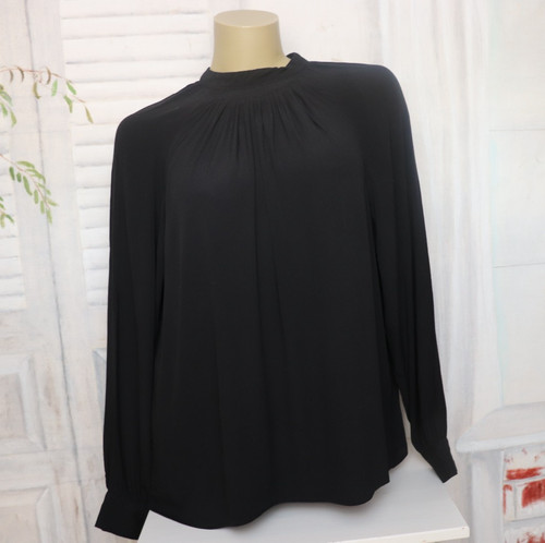 Schwarze viskose crepe - viskose, de