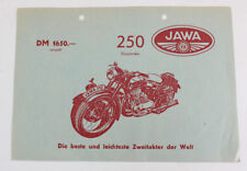 JAWA 250 & 350 Motorrad Oldtimer Original Prospekt 1940er 1950er 5.1 448 DL3