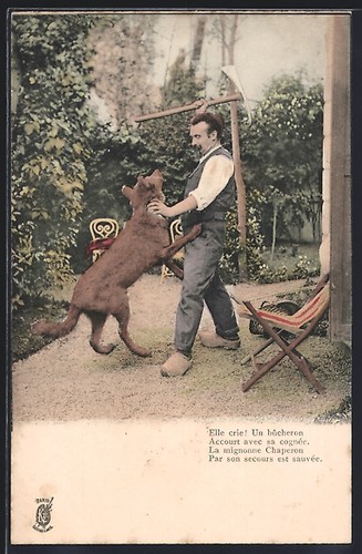 Ansichtskarte mann mit - ansichtskarte,