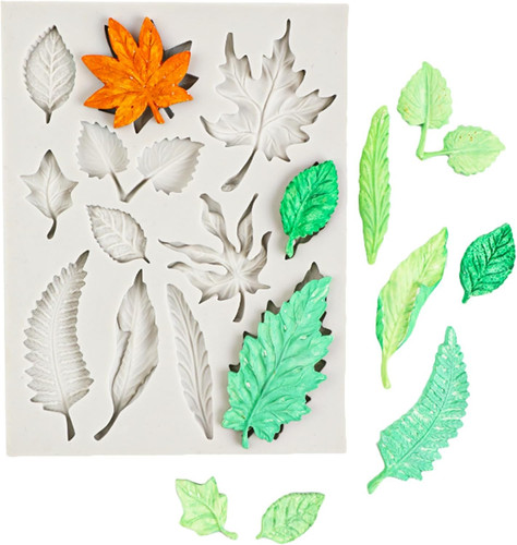 Blätter silikonform fondant - blätter, silikonform,