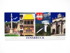 Innsbruck Tirol Gold. Dachl Foto Magnet Austria 12 cm Reise Souvenir