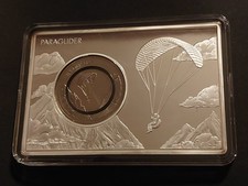 10 Euro 2019 / BRD Münzbarren "In der Luft" / Paragleiter / mit Polymer Ring