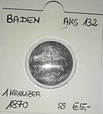 BADEN 1 Kreuzer 1870 - AKS 132