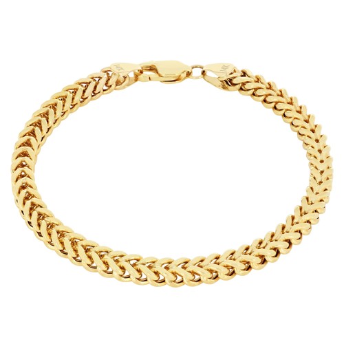 14k gelbgold 4mm franco box - 4mm,
