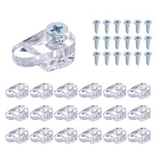 Glas-Halteklammern-Set, 0,79 x 0,43" Glasplatten-Befestigungsclip, 20 Stück,#2