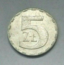 Polen 5 Zlotych 1990, Aluminium, ss+