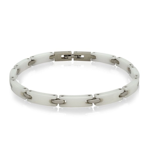 Keramik edelstahl armband - edelstahl, in