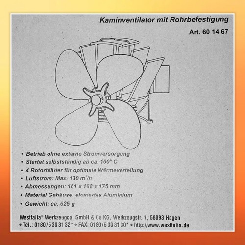 Kaminventilator ofenrohr - 🖤,