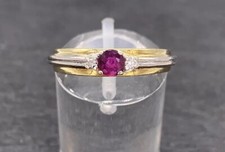 585 bicolor ring - 14, mit